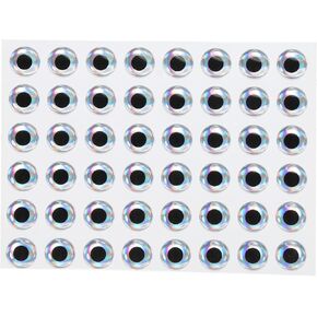 PATIKIL Fishing Lure 3D Eyes 12mm, 100Pcs Waterproof Artificial Fish Eye Fly Tying Lures Crafts Tackle Accessory for Fishing Baits DIY, Silver Tone
