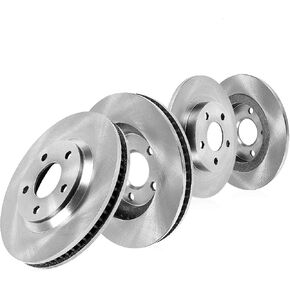Callahan Front and Rear Brakes For 2015 2016 2017 2018 Subaru WRX Drilled and Slotted Brake Rotors