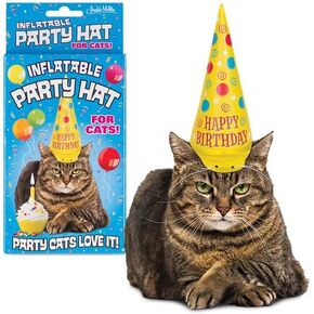 Mcphee Archie Inflatable Party Hat for Cats