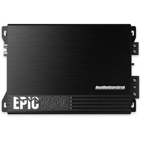 AudioControl EPIC1000 Epic Series 1000 Watt Compact Monoblock Car Audio Subwoofer Amplifier, Class D, Epic Boost, Subsonic Filter, Low Pass Filter, ACR-E Remote Bass Knob, Epicenter Link