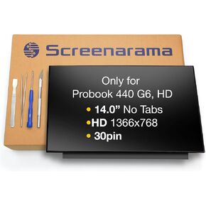 استبدال شاشة SCREENARAMA الجديدة لـ N140HCA-EAC REV.C1، بدون علامات تبويب، FHD 1920x1080، IPS، غير لامع، شاشة LCD LED مع أدوات