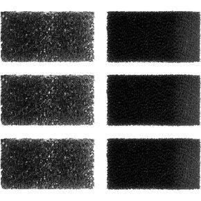 Replacement Aquarium Filter Sponge, Fish Tank Filter Replacement Parts, Including 3 x Coarse Sponge & 3 x Fine Sponge