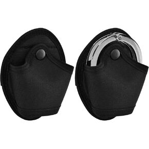 2 Pcs Handcuff Case,Handcuff Holster,Open Top Handcuff Holder Holster,Law Enforcement Cuff Holder Hand Cuff Pouch,Law Enforcement Cuff Pouch Fits Standard Chain or Hinge Handcuffs