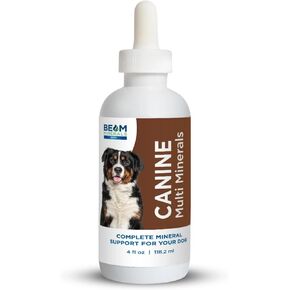 Beam Minerals Complete Canine Multi-Minerals | Full-Spectrum Minerals for Dogs | Contains Humic & Fulvic Acid | 4 fl Oz