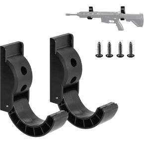 Gun Rack Wall Mount, Folding Gun Racks, Gun Storage for Wall, Rifle and Shotgun Hooks Indoor Gun Racks
