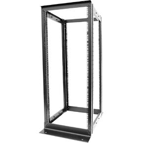 15U 4 Post Open Frame Server Rack Suitable 19Inch Server Equipment Adjustable Depth 22"-34" Cold Rolled Steel Heavy Duty Rack(4POST-N15U, 15U)