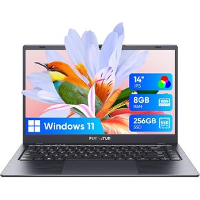 كمبيوتر محمول جديد 2025، كمبيوتر محمول 14 بوصة عالي الدقة IPS، ذاكرة وصول عشوائي 8 جيجابايت ومحرك أقراص SSD سعة 256 جيجابايت، معالج N4000، بطارية طويلة الأمد، واي فاي 5 ثنائي النطاق، BT، USB 3.0، كاميرا ويب