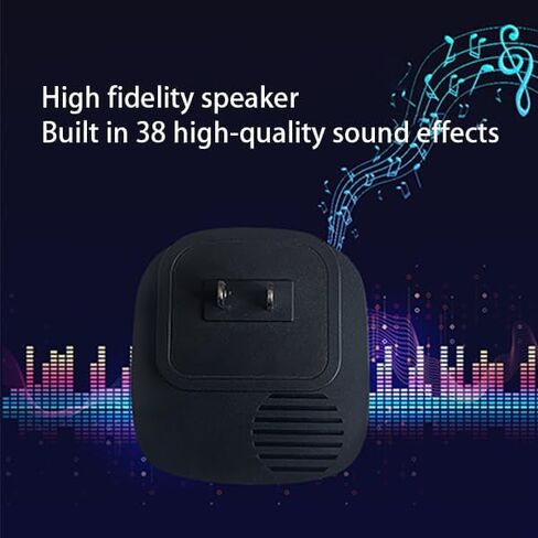 Door Chime Wireless Driveway Alarm Weatherproof Outdoor Motion Sensor Detector Security Alert-Outdoor/Home/Store Entrance Aler-328 Feet,LED Indicators,2 Receiver and 1 Sensors(Black) in Kuwait