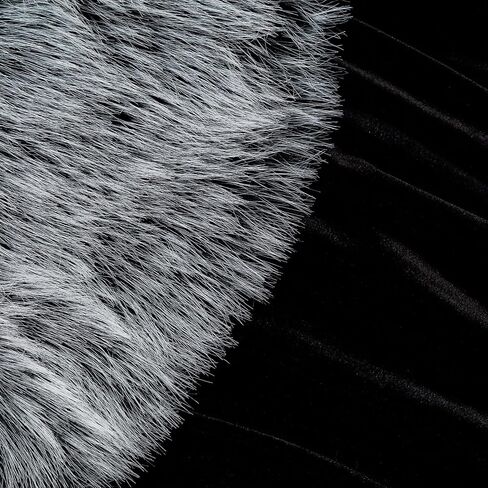 Joukavor Black Velvet Cloak with Detachble Viking Fur Collar Medieval Fur Cape in Kuwait
