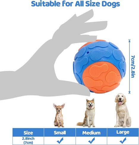 ألعاب تفاعلية للكلاب، كرات للكلاب عالية الارتداد مع نسيج فريد من نوعه، ألعاب تصدر صوت صرير للكلاب من أجل الملل، ألعاب مضغ للكلاب لإبقائها مشغولة in Kuwait