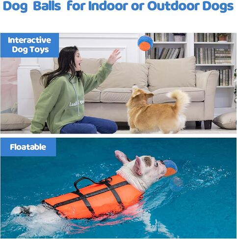ألعاب تفاعلية للكلاب، كرات للكلاب عالية الارتداد مع نسيج فريد من نوعه، ألعاب تصدر صوت صرير للكلاب من أجل الملل، ألعاب مضغ للكلاب لإبقائها مشغولة in Kuwait