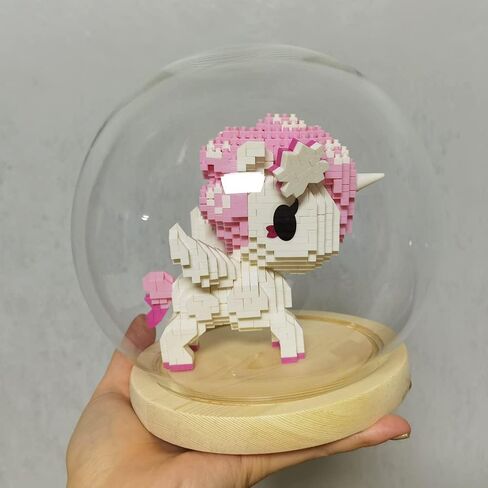 Uvini Building Blocks Astronaut Model with LED Light & Glass Globe, STEM Building Toy, Micro Blocks for Kids or Adult Gifts, Spaceman on The Moon Mini Blocks Set DIY Bricks Toys 368Pieces in Saudi Arabia