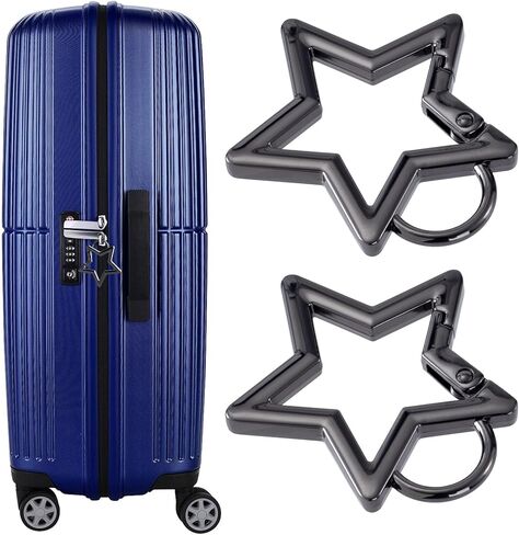 Star Carabiner, Zinc Alloy Heavy Duty Star Shaped Keychain Clip, Carabiner Clip for Camping, Hiking, Fishing in Kuwait