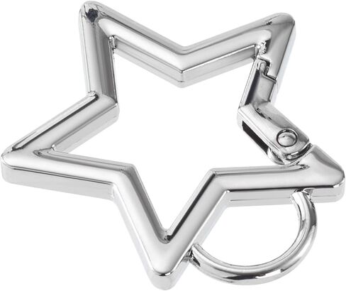 Star Carabiner, Zinc Alloy Heavy Duty Star Shaped Keychain Clip, Carabiner Clip for Camping, Hiking, Fishing in Kuwait