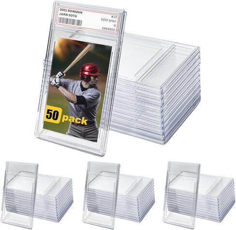 Empty Graded Card Slab (Pack of 5) for Trading Sports Cards - Clear (5) in Saudi Arabia