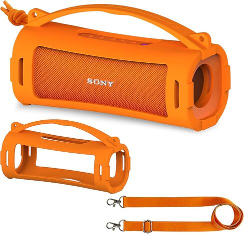 حافظة غطاء من السيليكون لجهاز Sony ULT Field 1 Elextronics مكبر صوت بلوتوث لاسلكي محمول للغاية، حامل حامل واقٍ لملحقات مكبر الصوت Sony ULT Field 1 (الجراب فقط) (برتقالي) in Kuwait