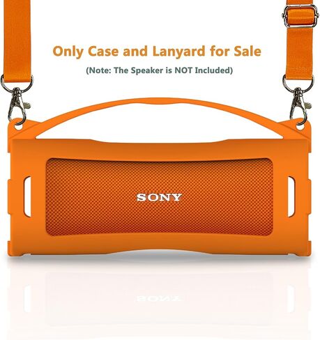 حافظة غطاء من السيليكون لجهاز Sony ULT Field 1 Elextronics مكبر صوت بلوتوث لاسلكي محمول للغاية، حامل حامل واقٍ لملحقات مكبر الصوت Sony ULT Field 1 (الجراب فقط) (برتقالي) in Kuwait