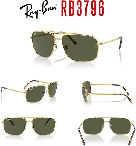 نظارات شمسية راي بان RB3796 وسادة للرجال والنساء + حزمة مع مجموعة النظارات المجانية من Designer iWear in Kuwait