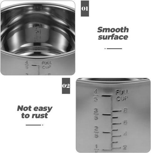 ABOOFAN Rice Cooker Liners, 5L Stainless Steel Inner Cooking Pots Rice Cooker Insert Replace Liner Pot Replacement Rice Container for Electric Cooker Accessories in Kuwait