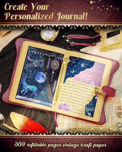 Diary with Lock and Keys for Girls and Women, Lock Diary for Gift Ideas with Gift Box and Pen and Bookmark, Journal for Women with 360 Kraft Pages, B6 Refillable Notebook with Lock for Writing (Deep Royal Purple) in Kuwait
