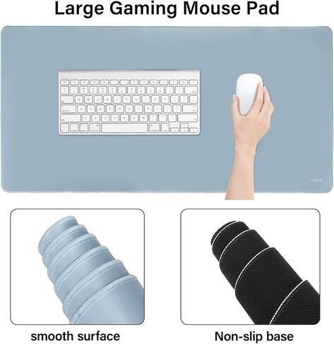MOSISO Keyboard Mouse Pad Set, Large Gaming Mouse Pad&Keyboard Wrist Rest | Rectangular Mousepad with Wrist Rest&Coaster, Ergonomic Non-Slip&Easy Typing Pad with Curved Silicone Lining, Antique Green in Saudi Arabia