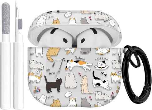 غطاء حافظة الجيل الرابع من Apple Airpods (2024)، غطاء حماية ناعم من مادة TPU متين لهاتف Airpods الجيل الرابع مع مجموعة منظف وسلسلة مفاتيح للنساء والرجال، كرة السلة in Kuwait