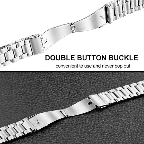 مجموعات أحزمة TRUMiRR لساعة Galaxy Watch Ultra 47 مم، سوار ساعة صلب من الفولاذ المقاوم للصدأ بنقرة واحدة + حزام شبكي بدون فجوة لساعة Samsung Galaxy Watch 47 مم (2024) in Kuwait