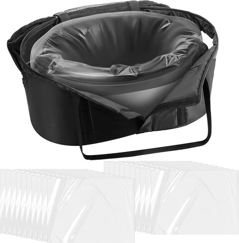 قطعة واحدة من حقيبة حمل الطباخ البطيء مقاس 17.7 بوصة و20 قطعة من بطانات الطبخ البطيء، بطانات نايلون كبيرة الحجم مقاس 13 × 21 بوصة، تناسب 3-8 كوارت in Kuwait