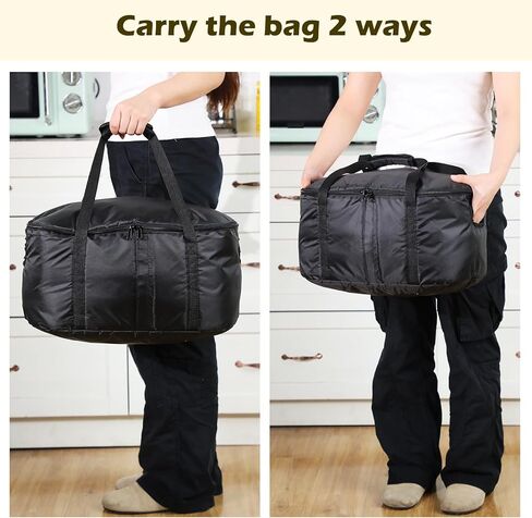 قطعة واحدة من حقيبة حمل الطباخ البطيء مقاس 17.7 بوصة و20 قطعة من بطانات الطبخ البطيء، بطانات نايلون كبيرة الحجم مقاس 13 × 21 بوصة، تناسب 3-8 كوارت in Kuwait