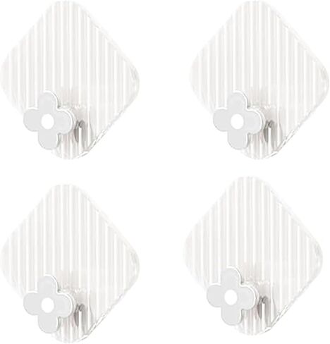 8 Pack Adhesive Hooks Utility Hooks, Heavy Duty Hooks Robe Towel Hooks Waterproof Adhesive Wall Hooks for Home Bathroom Kitchen Office and Living Room (Mulit-Color) in Saudi Arabia
