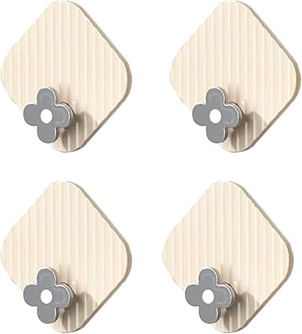 8 Pack Adhesive Hooks Utility Hooks, Heavy Duty Hooks Robe Towel Hooks Waterproof Adhesive Wall Hooks for Home Bathroom Kitchen Office and Living Room (Mulit-Color) in Saudi Arabia