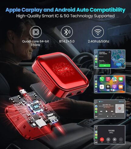 صندوق Magic Carplay، CarPlay اللاسلكي ومحول Android التلقائي للسيارات المزودة بـ CarPlay السلكي، وStream Disney+، وHulu، وYouTube، وNetflix، والرياضات الحية، والمزيد in Saudi Arabia