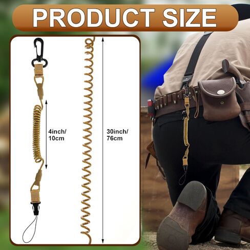 Zonon 2 Pcs Rangefinder Tether Range Finder Tether Retractable Rangefinder Lanyard Coiled Equipment Lanyard for Hunting in Saudi Arabia