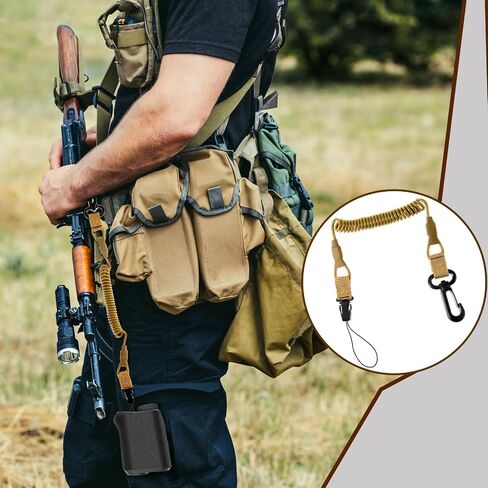 Zonon 2 Pcs Rangefinder Tether Range Finder Tether Retractable Rangefinder Lanyard Coiled Equipment Lanyard for Hunting in Saudi Arabia