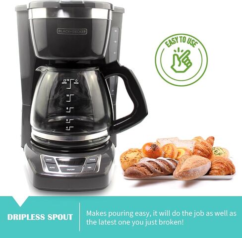 12-Cup Replacement Carafe Compatiable with Black and Decker Coffee Maker Model# CM1160B, CM1160W in Saudi Arabia