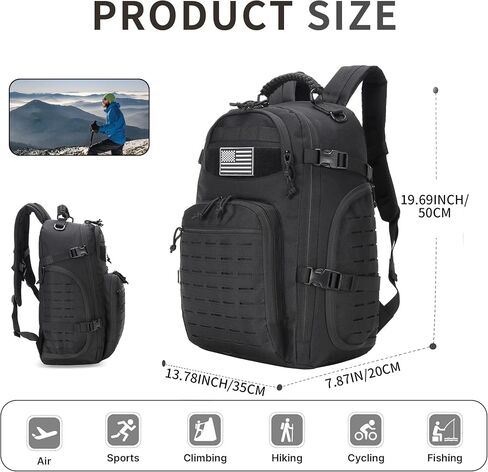 30L Hiking Backpack Lightweight Outdoor Daypack Camping Backpack Outdoor Travel Daypack Day Pack for Man Woman (Khaki) in Saudi Arabia