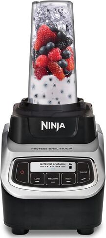 Ninja BL621 Professional Blender & Nutri Ninja Cups 1100 Watts, Black (Renewed) in Saudi Arabia