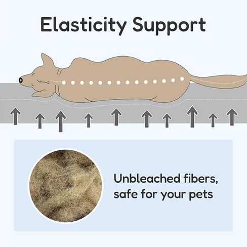 FluffyDream Dog Bed for Medium Dog, Super Soft Pet Bed Mat, Suitable for Dogs Up to 65lbs, 36'' x 27'', Light Blue in Saudi Arabia