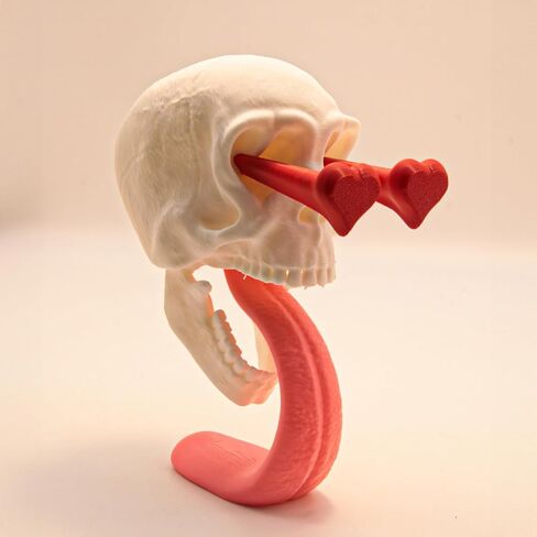 Halloween Skull, Spooky Skull Statue Decor for Halloween, Funny and Scary Halloween Decorations, Pink in Saudi Arabia