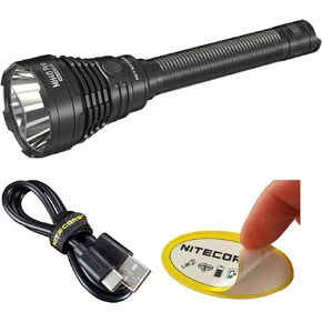 Nitecore MH40 Pro 3500 Lumen Long Throw Flashlight with USB-C Rechargeable Battery, Pressure Switch and Sticker