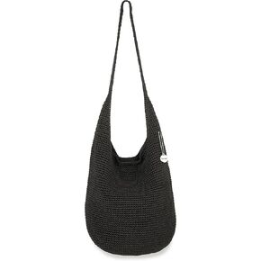The Sak 120 Hobo Bag in Crochet, Large Purse with Single Shoulder Strap, Eden Stripe