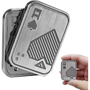 Fidget Toys Adults, Poker Card Fidget Toy, Metal Fidget Slider to Relieve Anxiety and Stress, Cool Desk Toys for Office, Magnet Fidget Toy for Men Adults ADHD