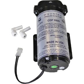 Aquatec 8800 series 8852 water pressure boost pump (pump only), 2.6LPM 24VAC for aeroponics or 100GPD to 200GPD RO systems