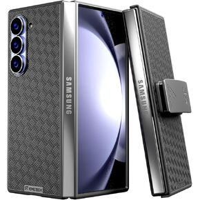 Rome Tech for Samsung Galaxy Z Fold 6 Case with Belt Clip Holster Cover Phone, Galaxy Z Fold 6 Case (2024) - Black