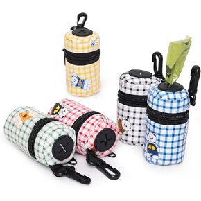 5 Pack Dog Poop Bag Holders for Leashes, Convenient & Waterproof, Stylish & Durable Dog Poop Bag Dispenser, Assorted Colors, Gift for Pet Owners