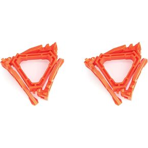 heyous 2PCS Folding Gas Canister Holder Orange Nylon Gas Universal Gas Canister Base Tripod For Camping Stove Fuel Canister Stabiliser Butane Long Canister Tall Canister Holder
