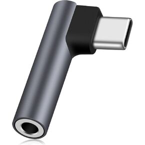 Coolden USB C to 3.5mm Audio Adapter USB C Adapter Aux to USB C to Headphone Jack Adapter Headphone Splitter Plug & Play Compatible with iPhone 16 Pro Max/15 Pro Max/Plus Galaxy S24 S23 Ultra S22 S21