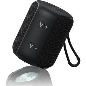 Bobtot Portable Speaker Bluetooth 10W Peak, IPX6 Shower Speaker, 25H Playing Time, Loud and Stereo Sound with Bass, Dual Pairing, Small Outdoor Speaker Wireless Waterproof for Party, Camping