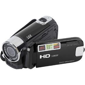 Video Camera Camcorder Digital Camera Recorder Full HD 4K 30FPS 48MP 2.7Inch 16X Digital Zoom Vlogging Camera Recorder, with USB Cable (Black) in Kuwait