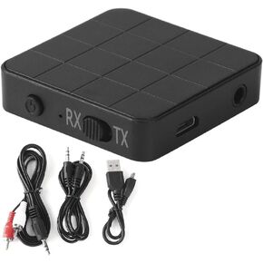 Bluetooth 5.0 2-in-1 o Receiver Transmitter Music Stereo Adapters for Car TV PC